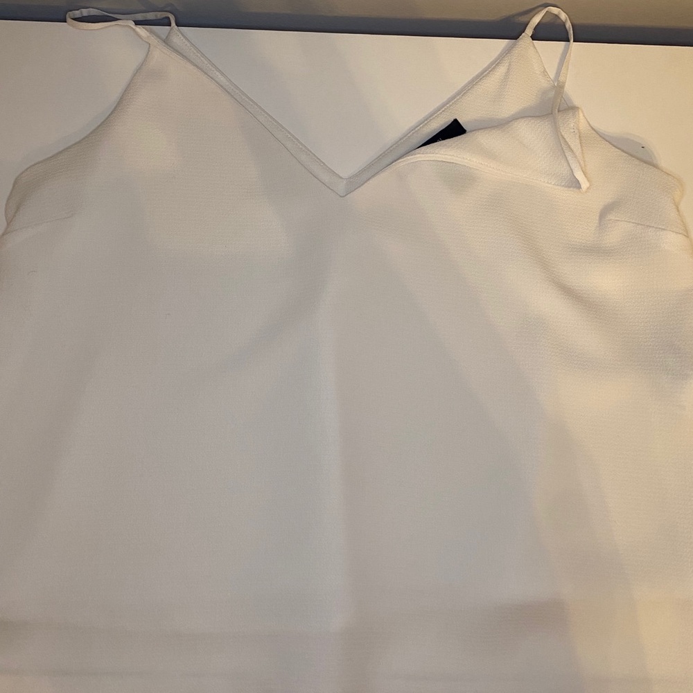 White flowy cropped top
